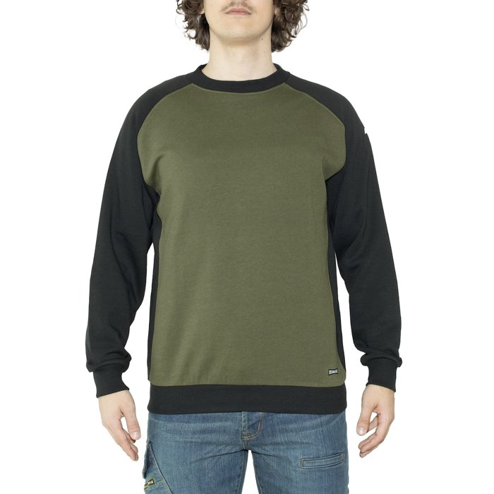 Felpa Lagorai Issaline, codice 04826, colore Nero e Verde