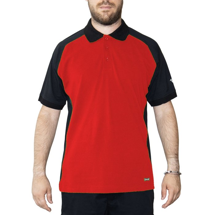 Polo Vieste Issaline, codice 8775, colore Nero e Rosso